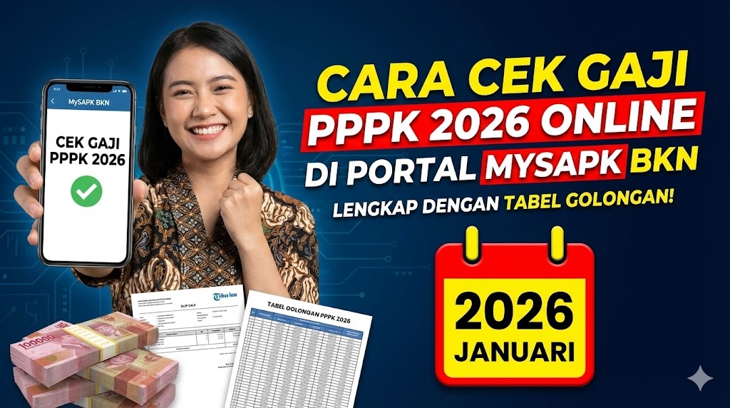 Cara Cek Gaji PPPK 2026 Online di Portal MySAPK BKN, Lengkap dengan Tabel Golongan