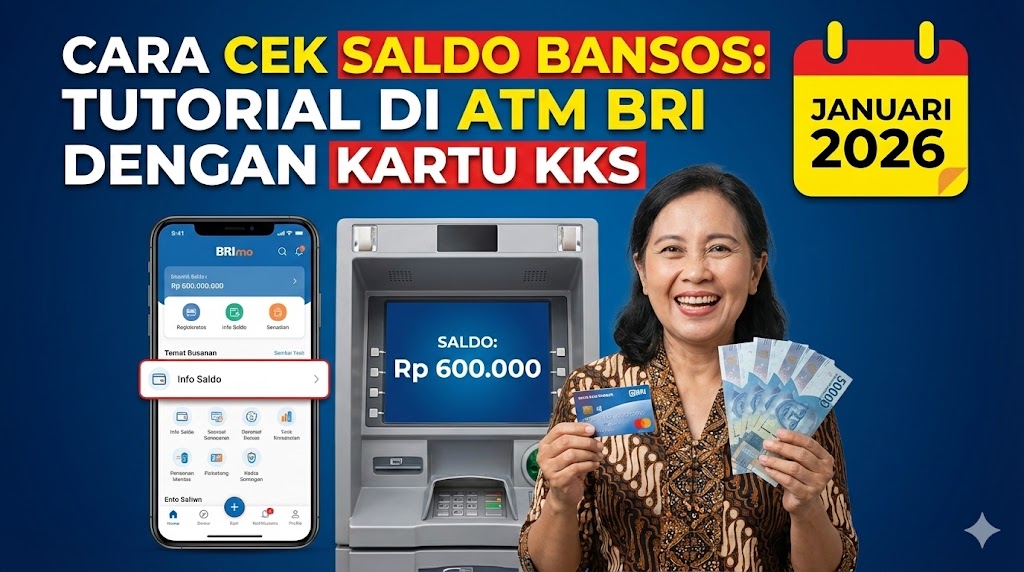 Cara Cek Saldo Bansos: Tutorial di ATM BRI dengan Kartu KKS Januari 2026