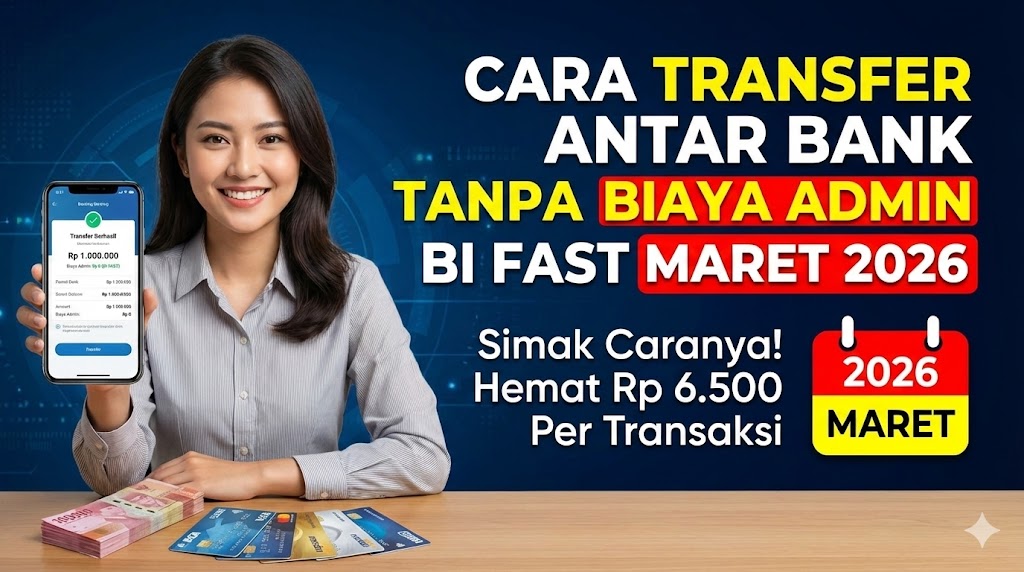 Cara Transfer Antar Bank Tanpa Biaya Admin Mahal via BI Fast Maret 2026