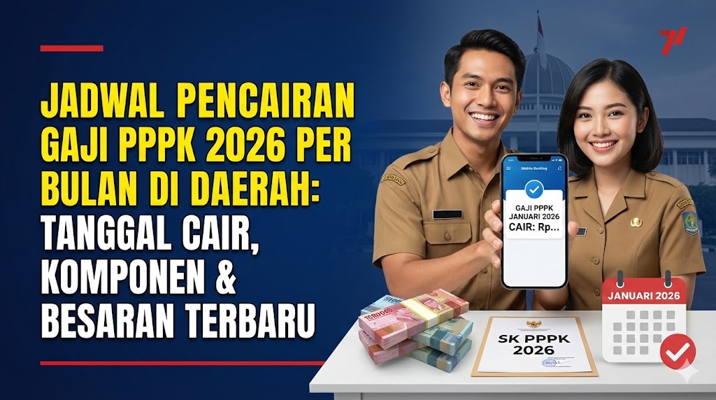 Jadwal Pencairan Gaji PPPK 2026 per Bulan di Daerah: Tanggal Cair, Komponen & Besaran Terbaru