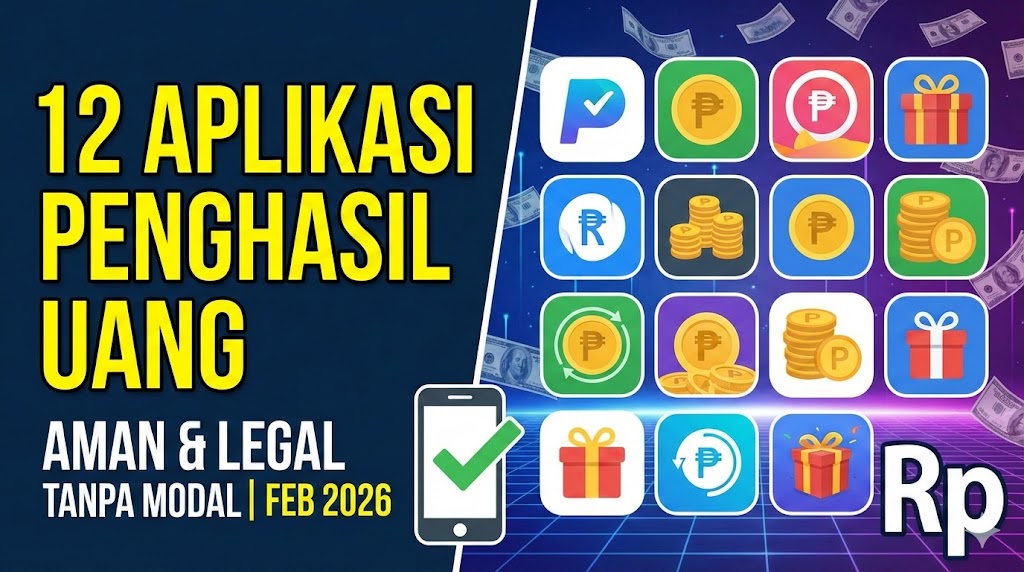 12 Rekomendasi Aplikasi Penghasil Uang Aman dan Legal Tanpa Modal Februari 2026