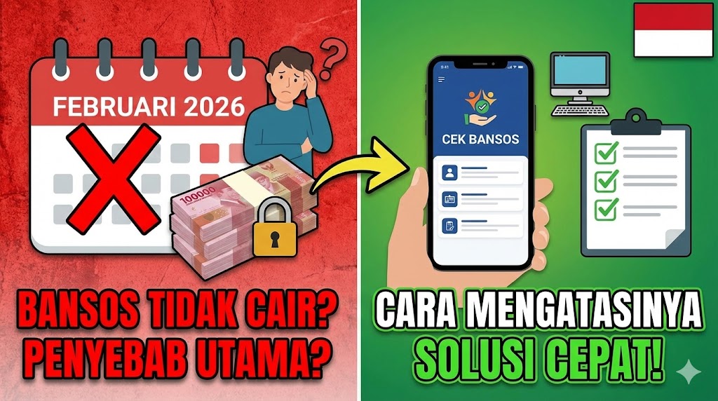 Bansos Tidak Cair Februari 2026? Ini Penyebab Utama dan Cara Mengatasinya dengan Cepat