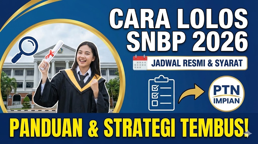 Cara Lolos SNBP 2026: Jadwal Resmi, Syarat Lengkap, Panduan Daftar, dan Strategi Tembus PTN Impian