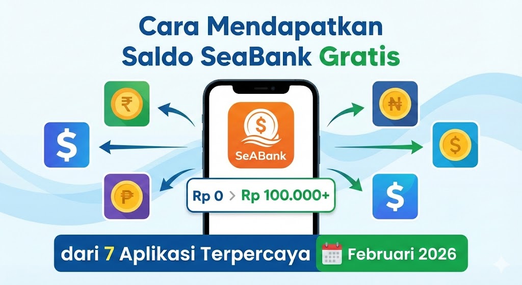 Cara Mendapatkan Saldo SeaBank Gratis dari 7 Aplikasi Terpercaya Februari 2026