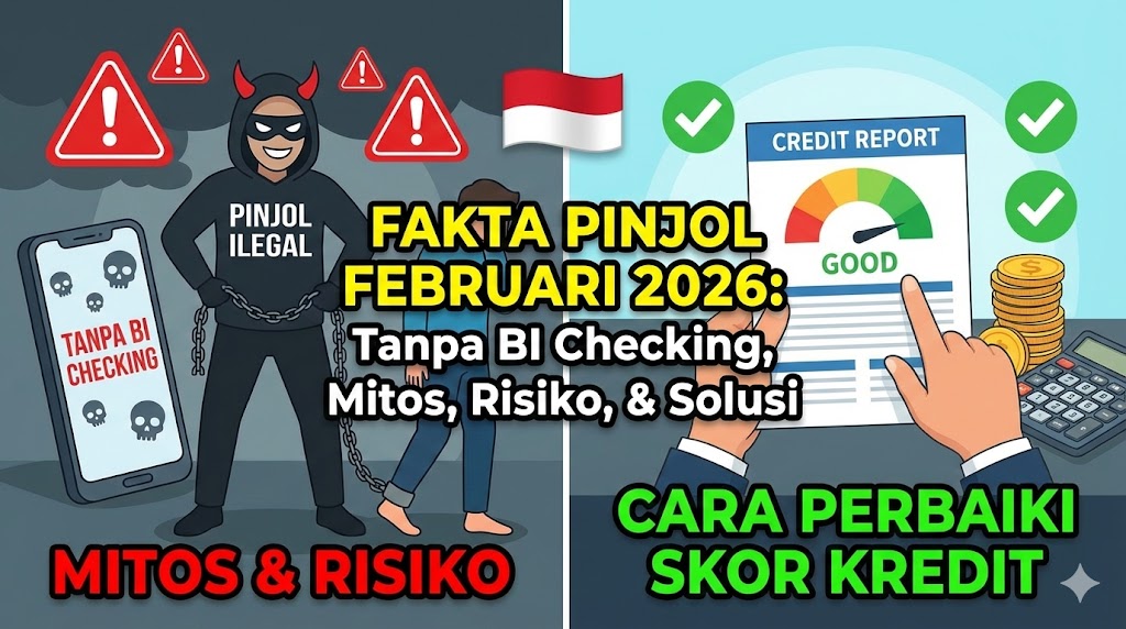 Fakta Pinjol Tanpa BI Checking Februari 2026: Mitos, Risiko, dan Cara Perbaiki Skor Kredit Macet