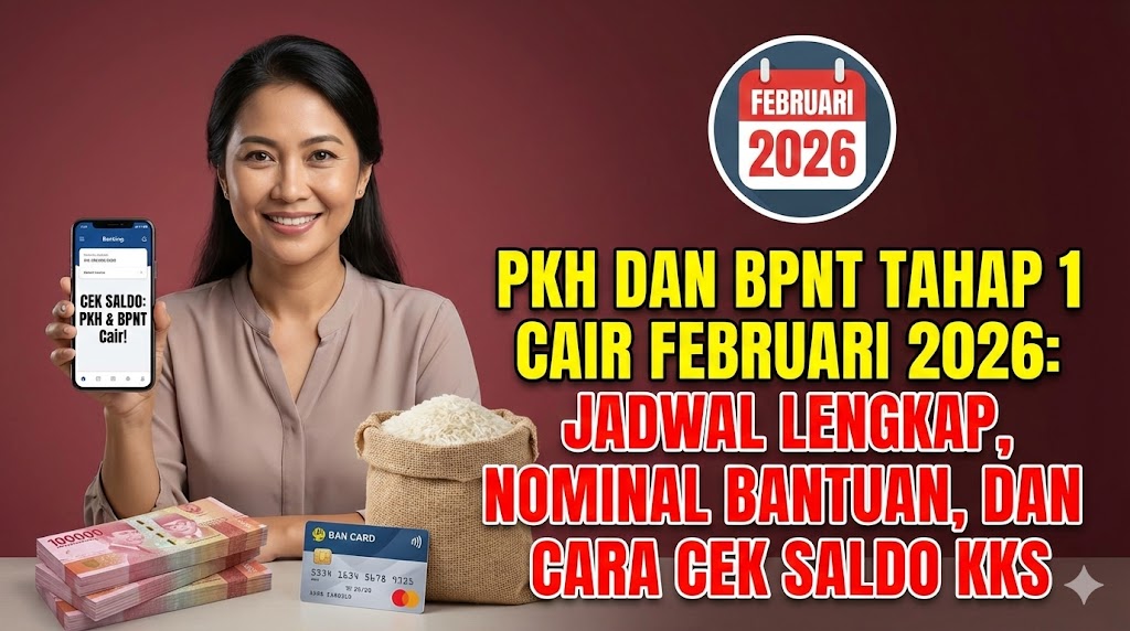 PKH dan BPNT Tahap 1 Cair Februari 2026: Jadwal Lengkap, Nominal Bantuan, dan Cara Cek Saldo KKS