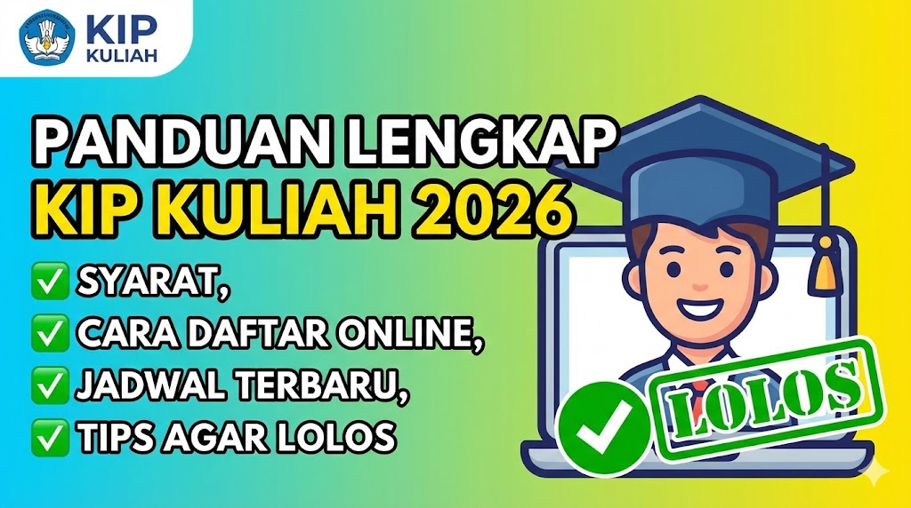 Panduan Daftar KIP Kuliah 2026: Syarat, Cara Daftar Online, Jadwal, dan Tips Agar Lolos