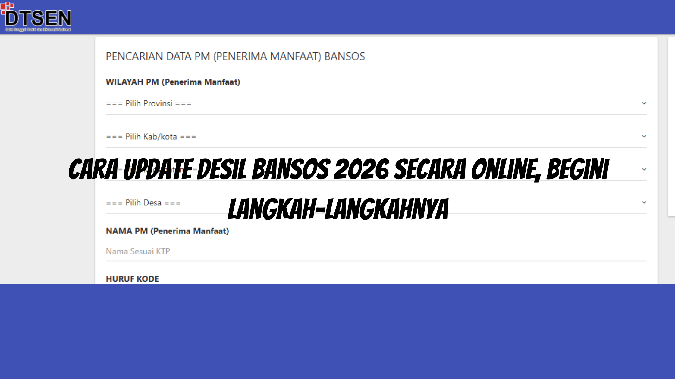 Cara Mudah Update Desil Bansos 2026 Online – Langkah Terbaru!