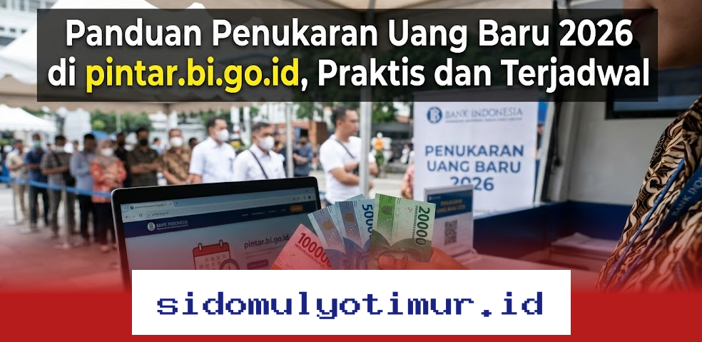 Cara Mudah Tukar Uang Baru 2026 di pintar.bi.go.id, Langsung Praktis Tanpa Ribet!
