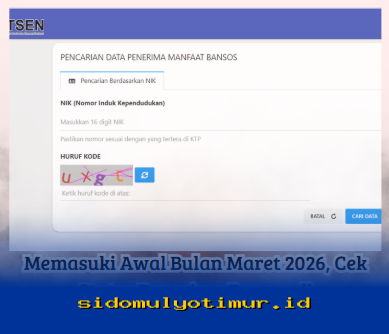 Status Penerima Bansos Bulan Maret 2026 Sudah Bisa Dicek di cekbansos.kemensos.go.id!